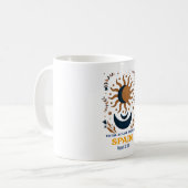 Mug Éclipse solaire totale Espagne août 2026 (Devant gauche)