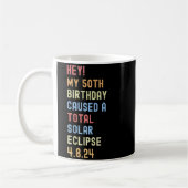 Mug Éclipse solaire totale pour 50e anniversaire drôle (Gauche)