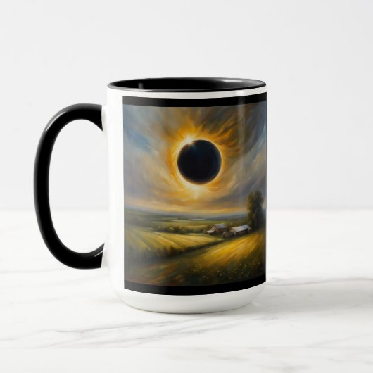 Mug Éclipse totale des coordonnées GPS Sun Nom (Gauche)