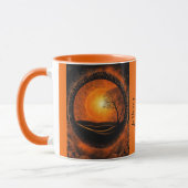Mug Éclipse totale des coordonnées GPS Sun Nom (Gauche)