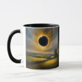 Mug Éclipse totale des coordonnées GPS Sun Nom (Gauche)