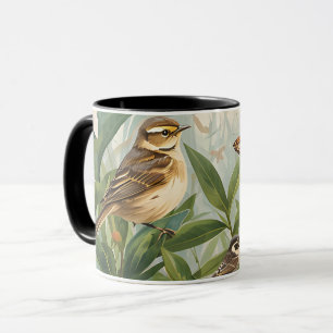 Mug éco-café – Oiseaux, plantes et papillons à l'a