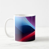 Mug École abstraite bleu foncé violet (Gauche)