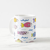 Mug École colorée de poisson (Devant gauche)