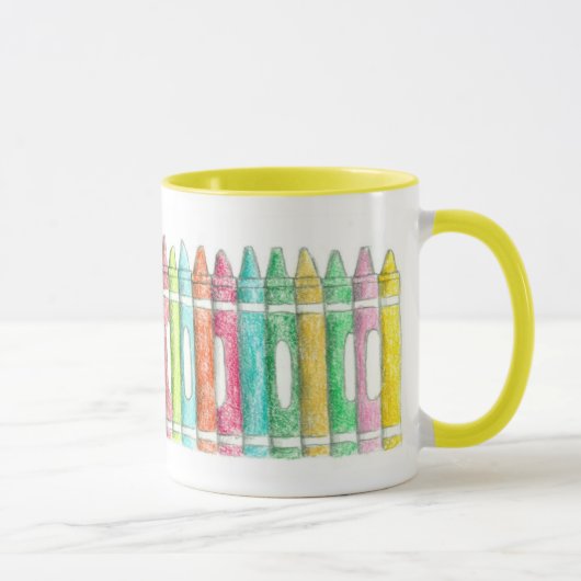 Mug École Couleur Crayon Enseignant de l'école primair (Droite)