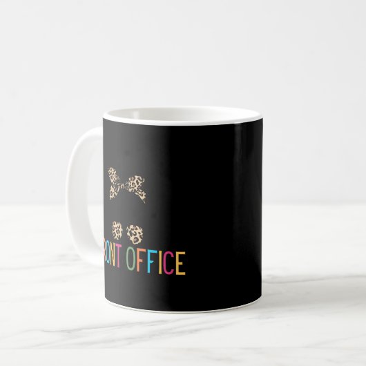 Mug École d'adjoint administratif de l'équipe de récep (Devant gauche)