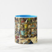 Mug École de chien par Louis Wain (Centre)