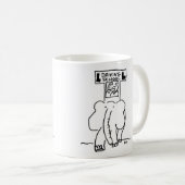 Mug École de conduite des éléphants (Devant droit)