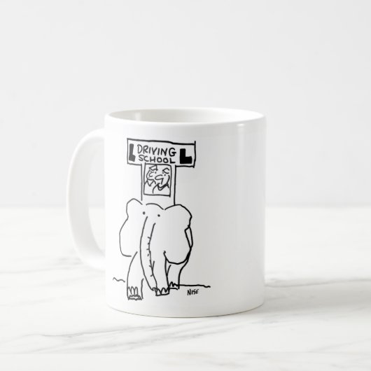 Mug École de conduite des éléphants (Devant gauche)