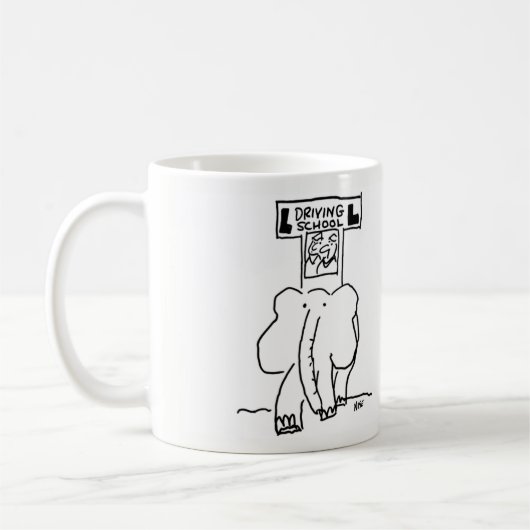 Mug École de conduite des éléphants (Gauche)