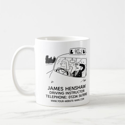 Mug École de conduite instructeur de conduite (Gauche)