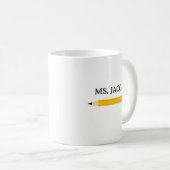 Mug École de crayon-cadeau enseignant (Devant droit)