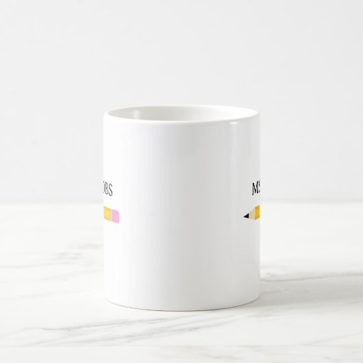 Mug École de crayon-cadeau enseignant (Centre)