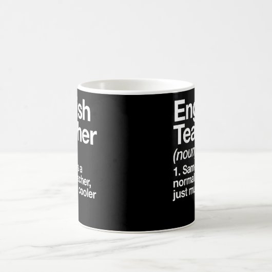 Mug École de définition de l'enseignant anglais Premie (Centre)