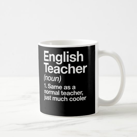 Mug École de définition de l'enseignant anglais Premie (Droite)