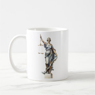 Mug École de droit personnalisée / Avocate Lady Justic