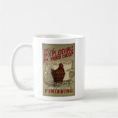 Mug École de explosion de finissage de poulet de (Gauche)