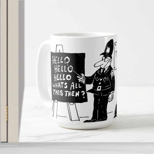 Mug École de formation de police britannique drôle