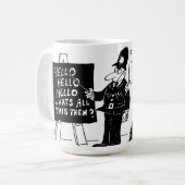 Mug École de formation de police britannique drôle (Devant gauche)
