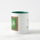 Mug École de mathématiques d'ardoise verte du meilleur (Centre)