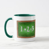 Mug École de mathématiques d'ardoise verte du meilleur (Gauche)