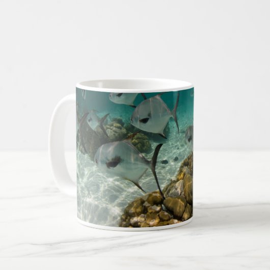 Mug École de permis de pêche (Devant gauche)