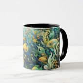 Mug École de poissons de récif (Devant droit)