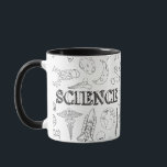 Mug École de sciences Professeur Doodscience science A<br><div class="desc">School Science Teacher Doodle Science Art Coloring School Classroom Posters présente des doodles dessinés à la main de motifs liés au sujet. Ce professeur de science scolaire Doodle Science Art Coloring School Classroom Les affiches reflètent l'essence de l'artiste. Parfait pour l'école Science Enseignant Doodle Science Art Coloring School Classroom Posters...</div>