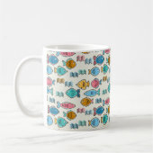 Mug École d'estampilles de blocs de poissons (Gauche)