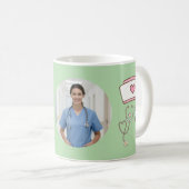 Mug École d'étudiante en soins infirmiers Future infir (Devant droit)