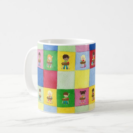 Mug École élémentaire Enfants Enseignant sur mesure (Devant gauche)