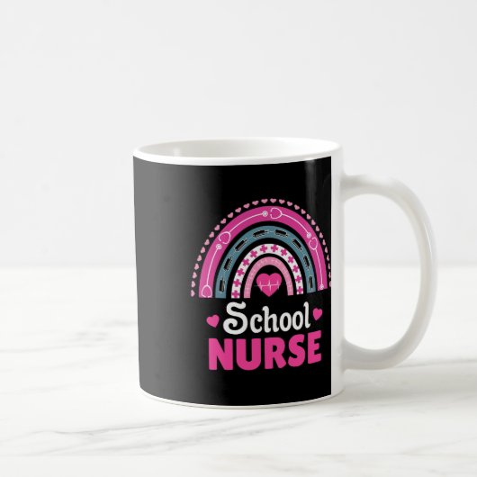 Mug École infirmière Boho Arc-en-ciel (Droite)