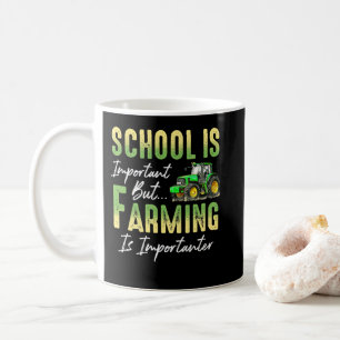 Mug École, mais l'agriculture est important Tracteur a