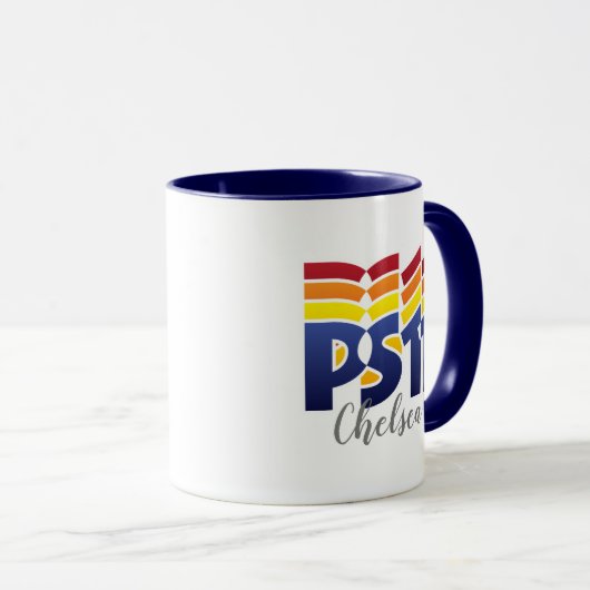 Mug École Rainbow Logo PS11 (Devant droit)