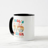 Mug Écoles Out Forever Retraité Enseignant Jour Dernie (Devant gauche)