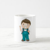 Mug Écolier souriant avec cartable (Centre)