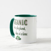 Mug Économie biologique Saving Planet Cuisine Saying M (Devant gauche)