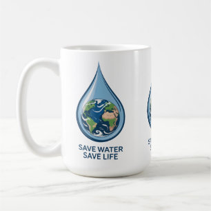 Mug Économiser l'eau, sauver des vies