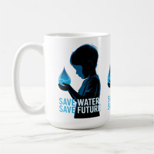 Mug Économiser l'eau, Sauver l'avenir