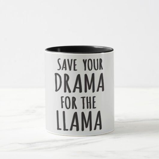 Mug Économisez Votre Drame Pour La Llama (Centre)