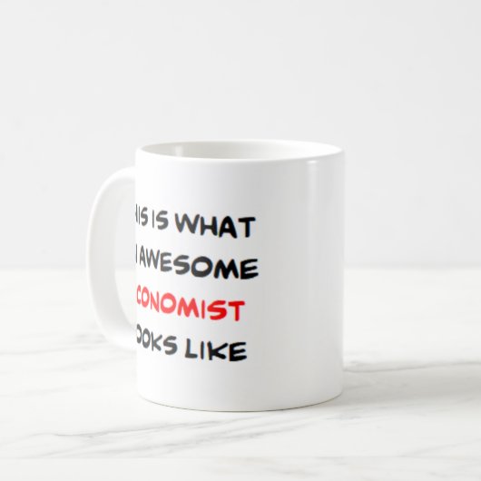 Mug économiste, génial (Devant gauche)