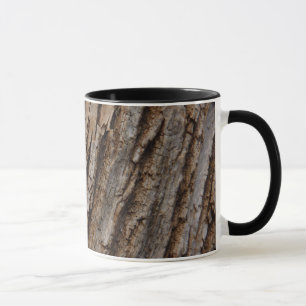 Mug Écorce d'arbre I Dessin texturé abstrait naturel