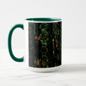 Mug Écorce d'arbre sous verre martelé vert (Gauche)