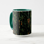 Mug Écorce d'arbre sous verre martelé vert (Devant gauche)