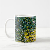 Mug Écorce d'arbre vert et jaune (Gauche)