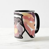 Mug Écorce d'automne du coucher du soleil (Devant droit)