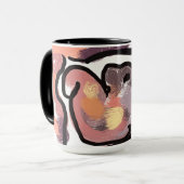 Mug Écorce d'automne du coucher du soleil (Devant gauche)