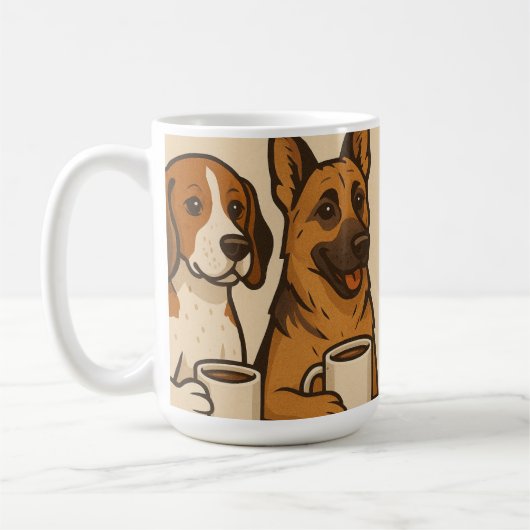 Mug Écorce et brasse : Tout le monde a une queue (Gauche)