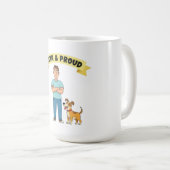 Mug Écorce et Fête des pères fière (Devant droit)