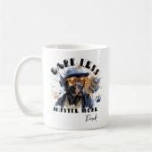 Mug Écorcher moins d'encombrer plus de chien (Gauche)